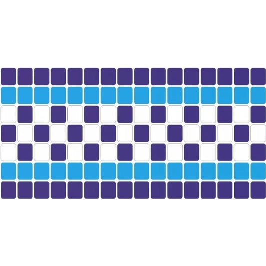 Cenefa Mosaico Veneciano Para Alberca / Mod: Ajedrez 16 Mts