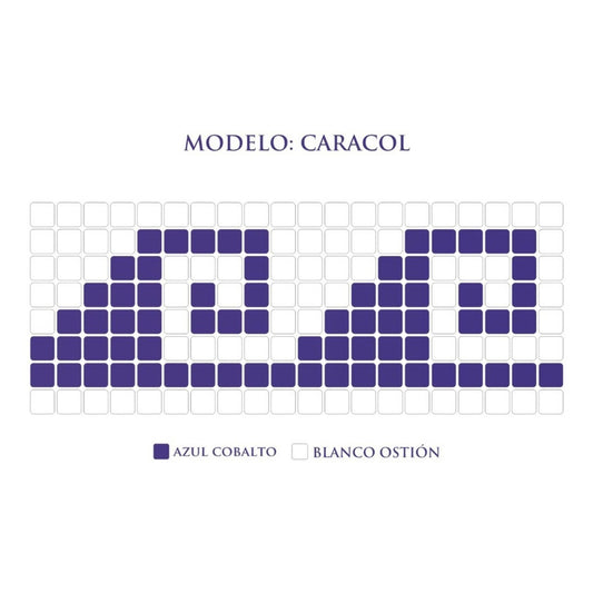 Cenefa Mosaico Veneciano Para Alberca / Modelo: Caracol 33mt